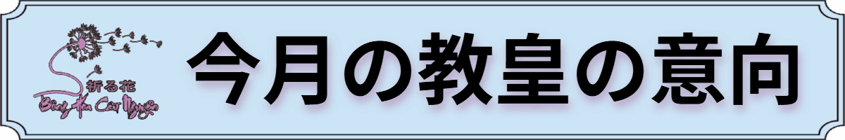 PWPN Japan, 教皇の意向